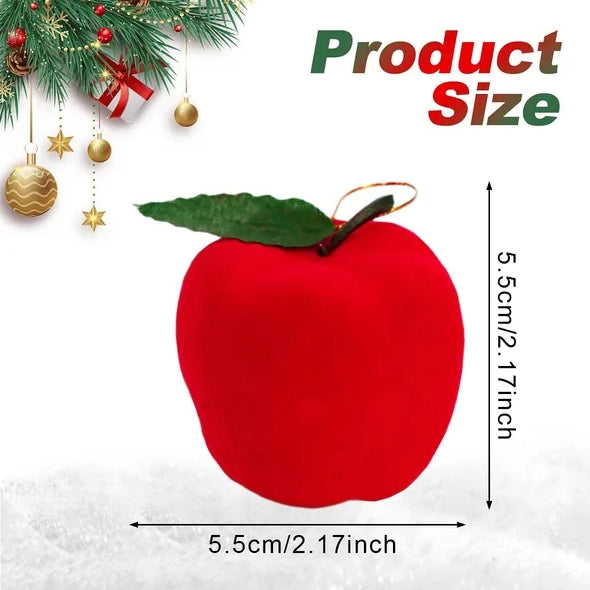 Mini Red Foam Christmas Ball Ornaments Set of 12 - 2.1in Tree Pendants - LumiqHome