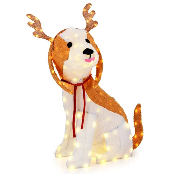 Christmas Dog Decorations With LED Lights, Christmas De – LumiqHome