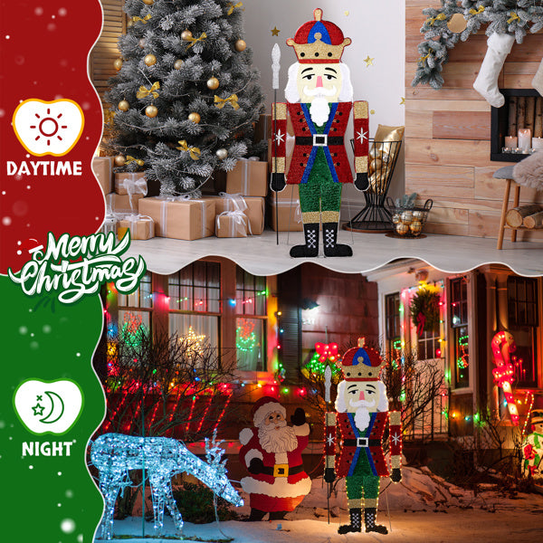Nutcracker Soldier 2D LED Christmas Light - 168cm Warm White - LumiqHome