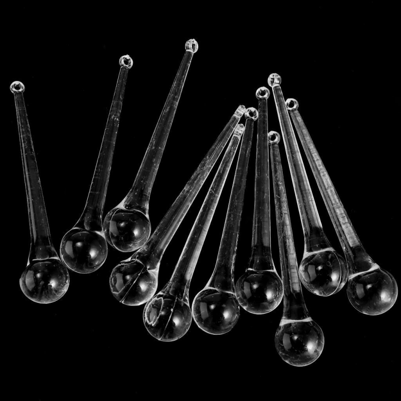 10 Crystal Teardrop Chandelier Parts Christmas Tree Wed – LumiqHome