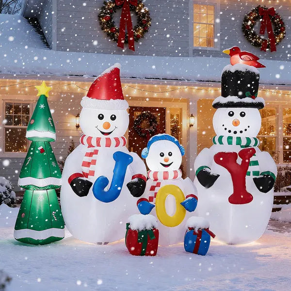 8FT Lighted Christmas Inflatable Decoration, Inflatable by LumiqHome – elegant led christmas décor in a cozy setting