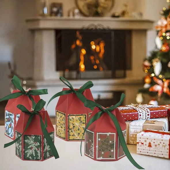 20 Pcs Christmas Candy Boxes With Ribbon Colorful Goodi by LumiqHome – elegant holiday home décor in a cozy setting