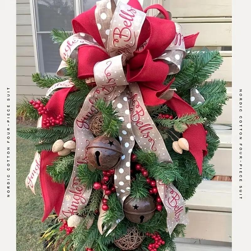A Christmas Door Hanging Christmas Decorations Holiday by LumiqHome – elegant holiday home décor in a cozy setting