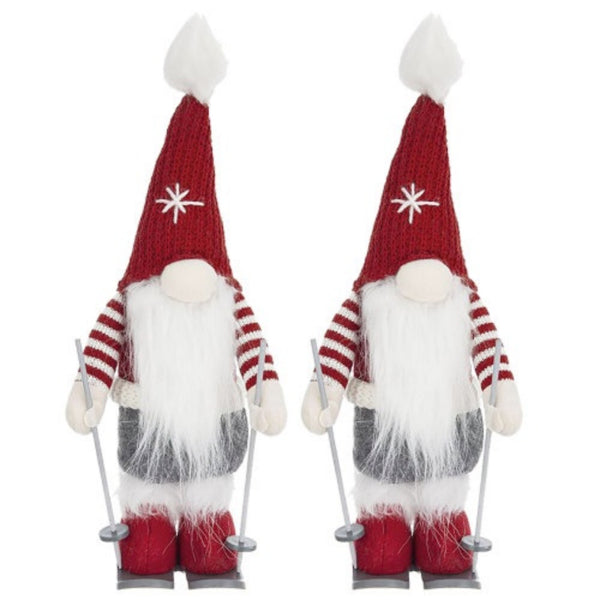 Christmas Gnomes Tabletop Ornaments Set of 2 - LumiqHome