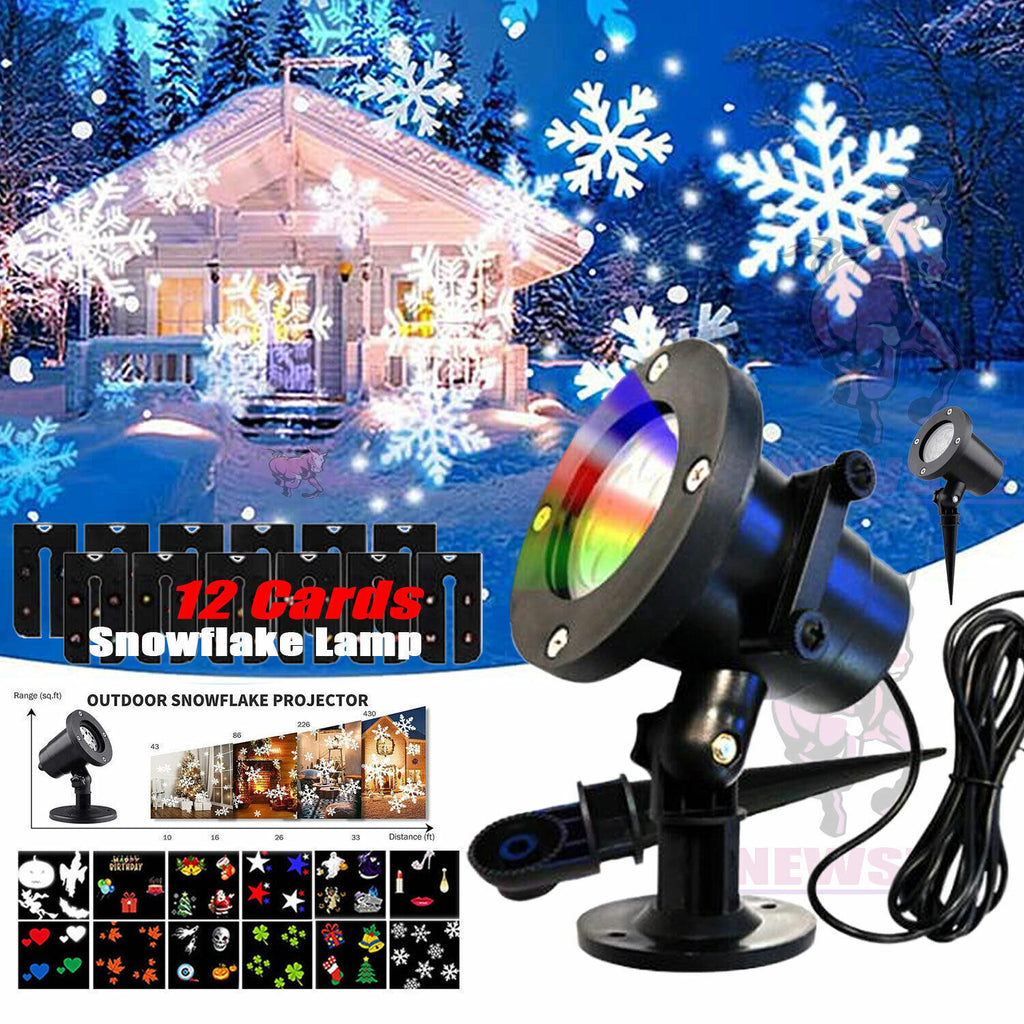 48 Pattern Christmas Projector Laser Light Snow LED Lam by LumiqHome – elegant led christmas décor in a cozy setting