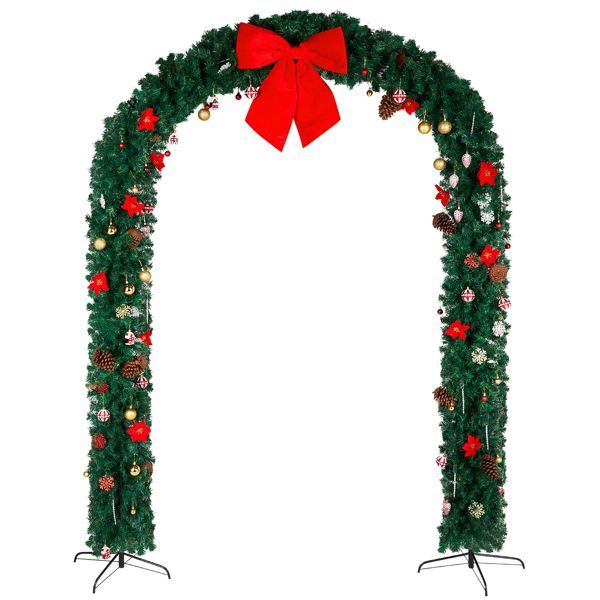 240x40x265cm PVC Christmas Arch by LumiqHome – elegant holiday home décor in a cozy setting