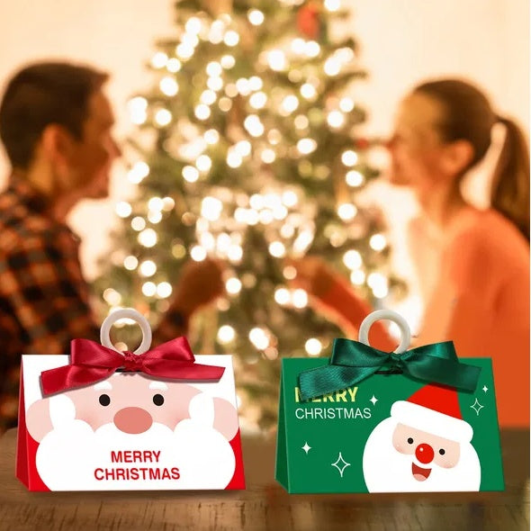 10 Pcs Christmas Candy Boxes With Ribbon And Wooden Rin by LumiqHome – elegant holiday home décor in a cozy setting