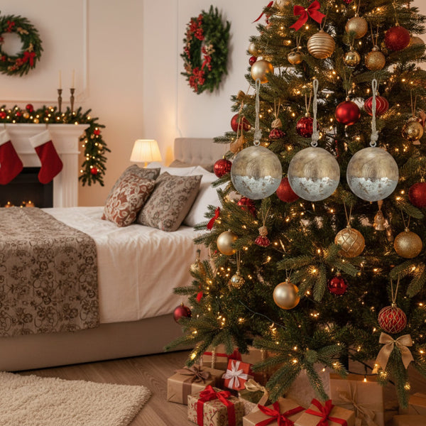 4PCS Set Christmas Hanging Ball Ornaments Wooden Tree D – LumiqHome