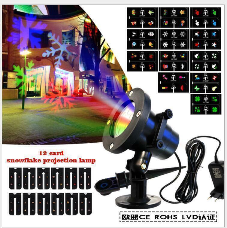 48 Pattern Christmas Projector Laser Light Snow LED Lam – LumiqHome
