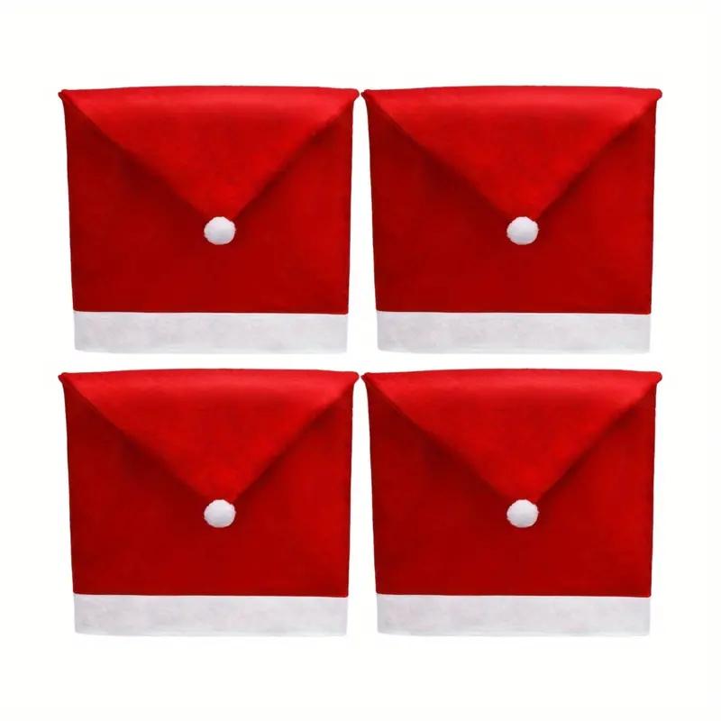 4pcs 12pcs Christmas Chair Covers Santa Hat Chair Cover – LumiqHome