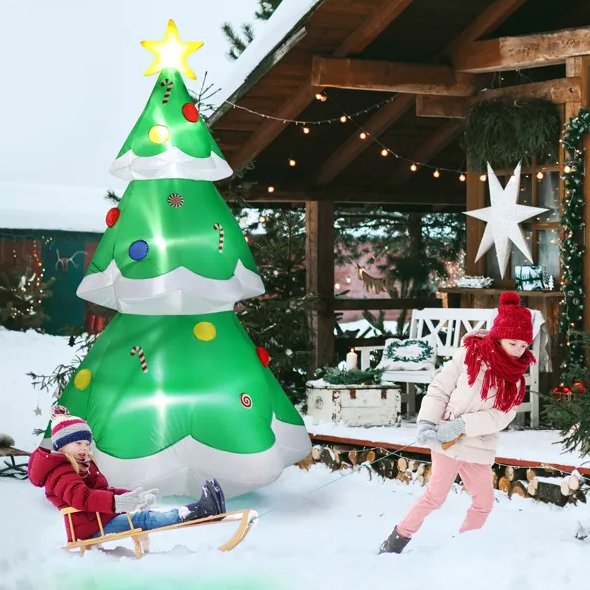 6.9 FT Lighted Christmas Inflatable Decoration, Inflata – LumiqHome