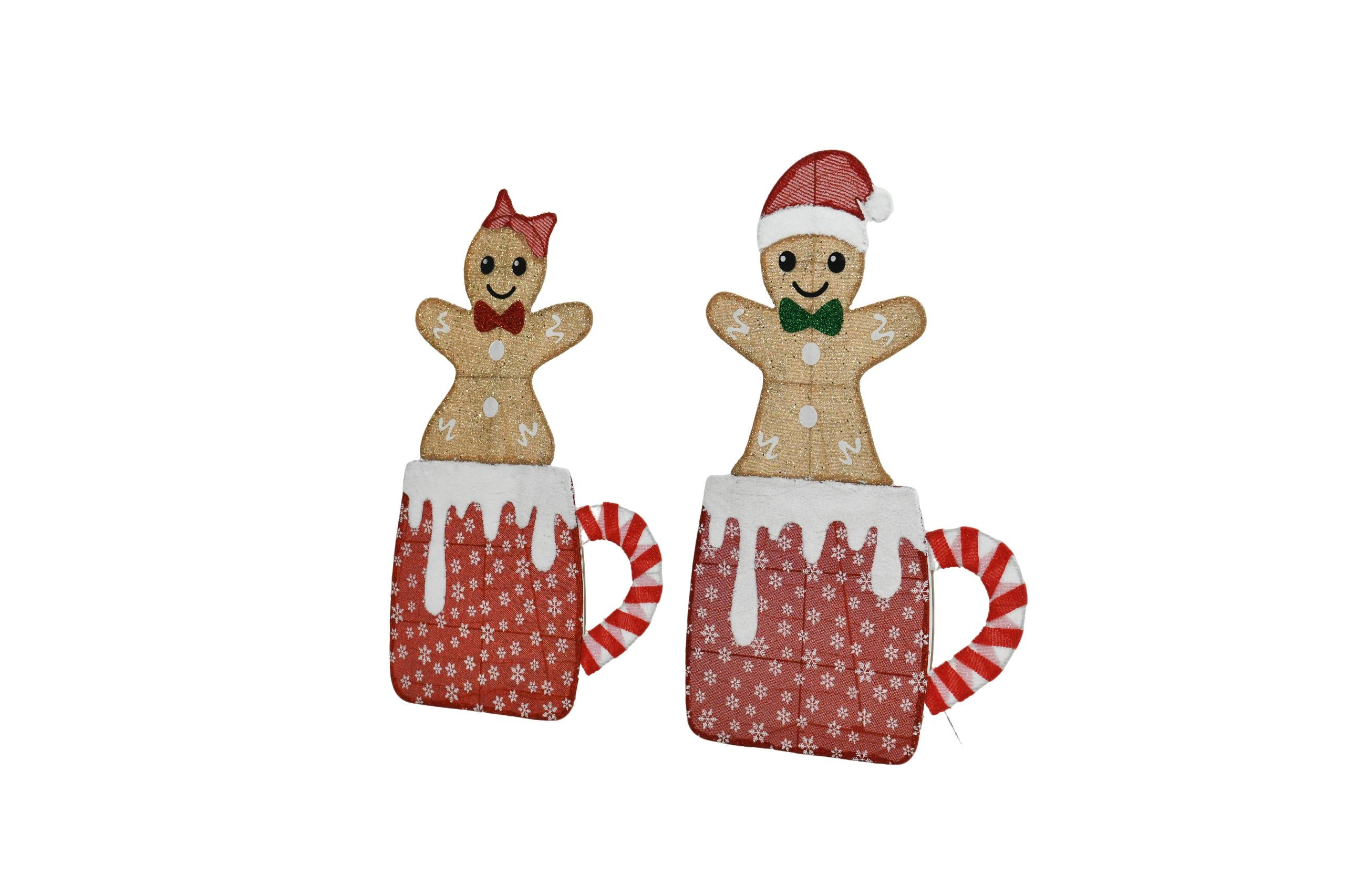 40-inch And 42-inch Gingerbread Man Shaped Decorative L – LumiqHome