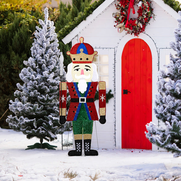 Nutcracker Soldier 2D LED Christmas Light - 168cm Warm White - LumiqHome